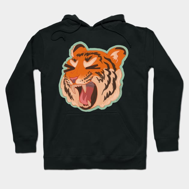 Moji Tiger Hoodie by okaybutwhatif